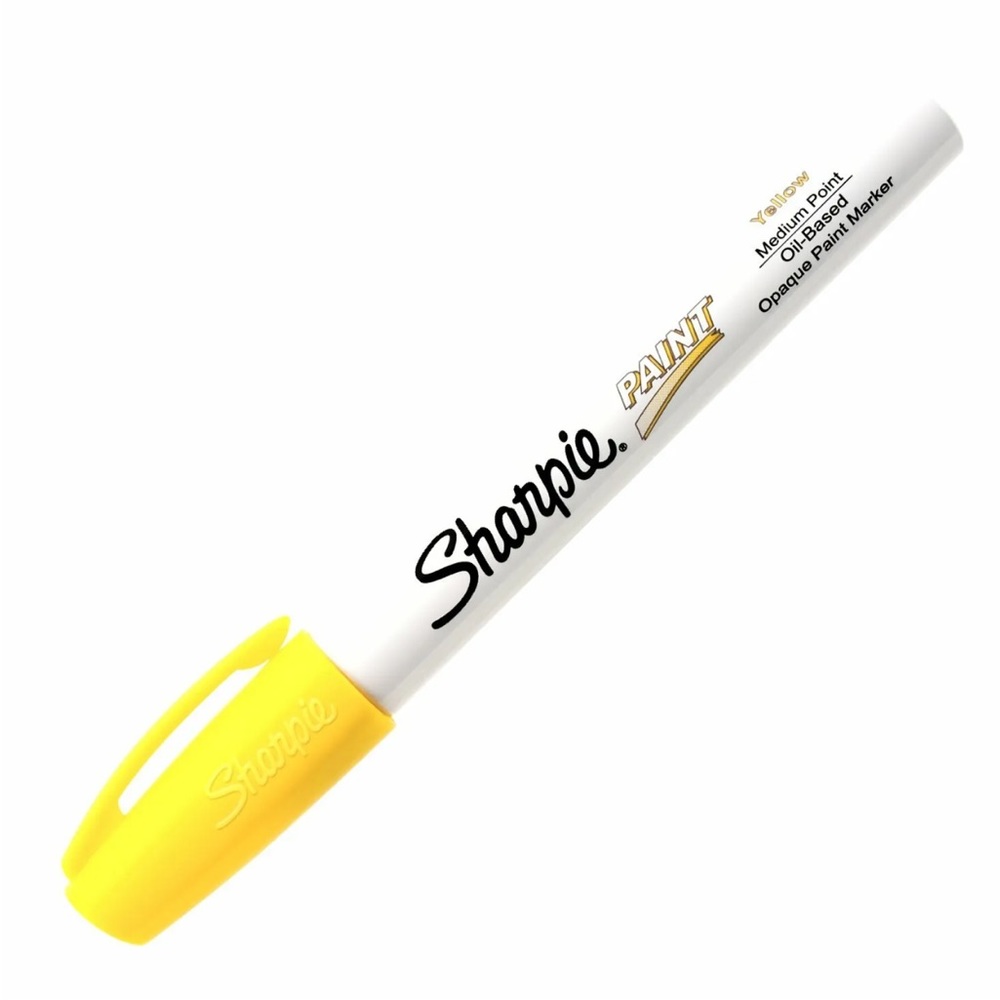 Sharpie Oil-Based Paint Marker, Yellow Ink, Medium Tip, Pack of 1